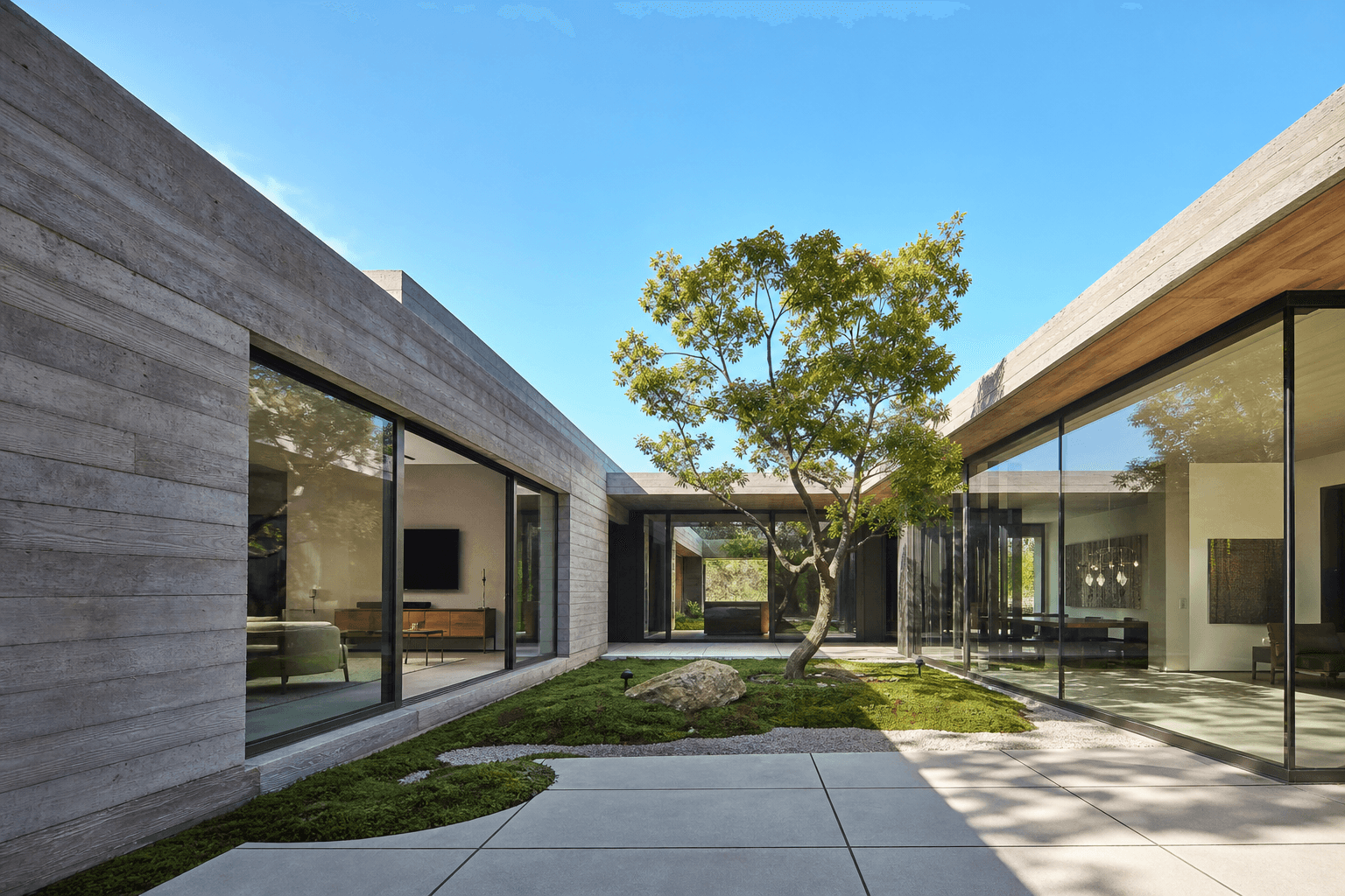 Courtyard Modern — 2,100 sq ft