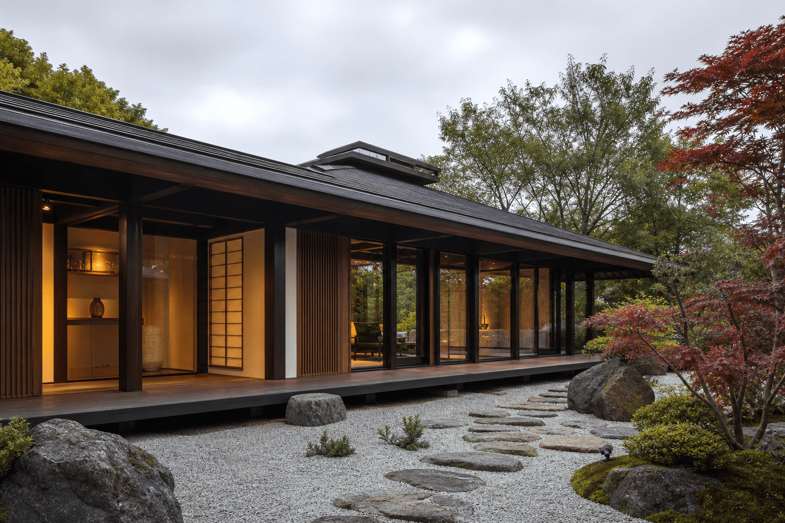 Japanese-Inspired Pavilion — 1,600 sq ft