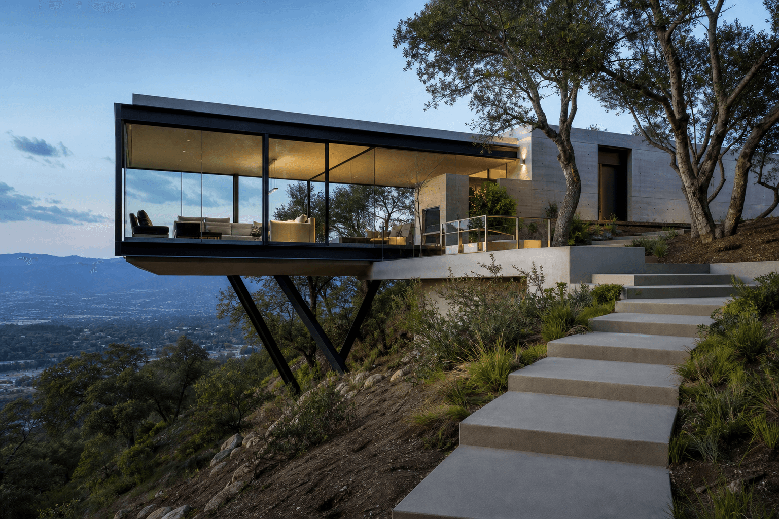 Slope Lot Contemporary — 2,800 sq ft